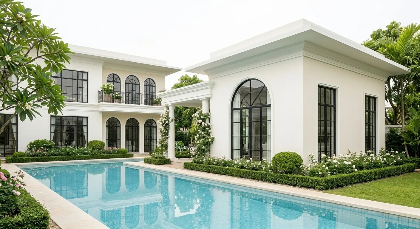 Concept A, Bright White Classical, in-law pavilion