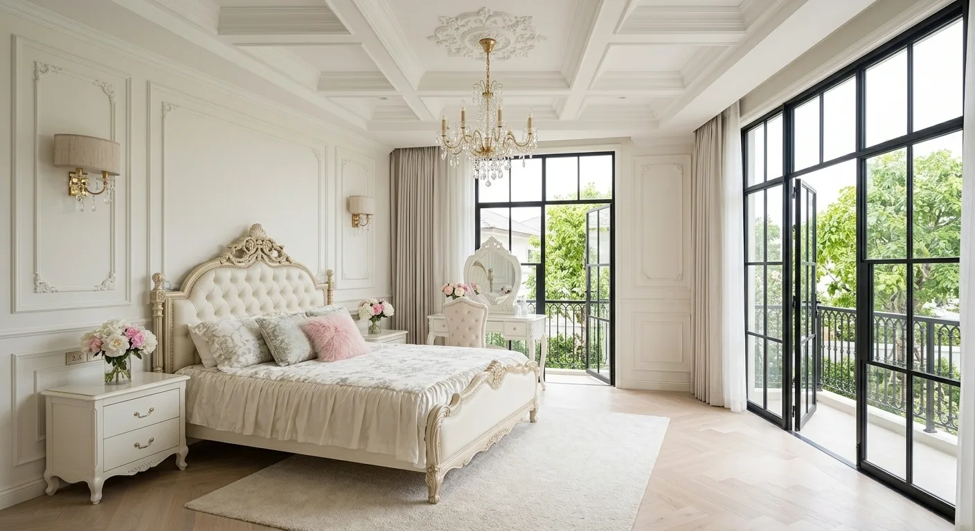 Concept A, Bright White Classical, guest bedroom