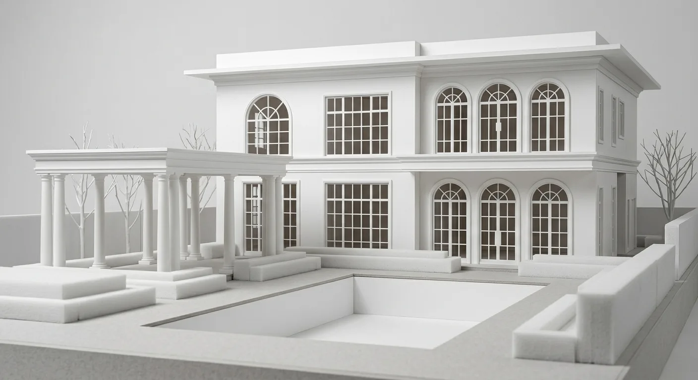 Concept A, Bright White Classical, 3D massing