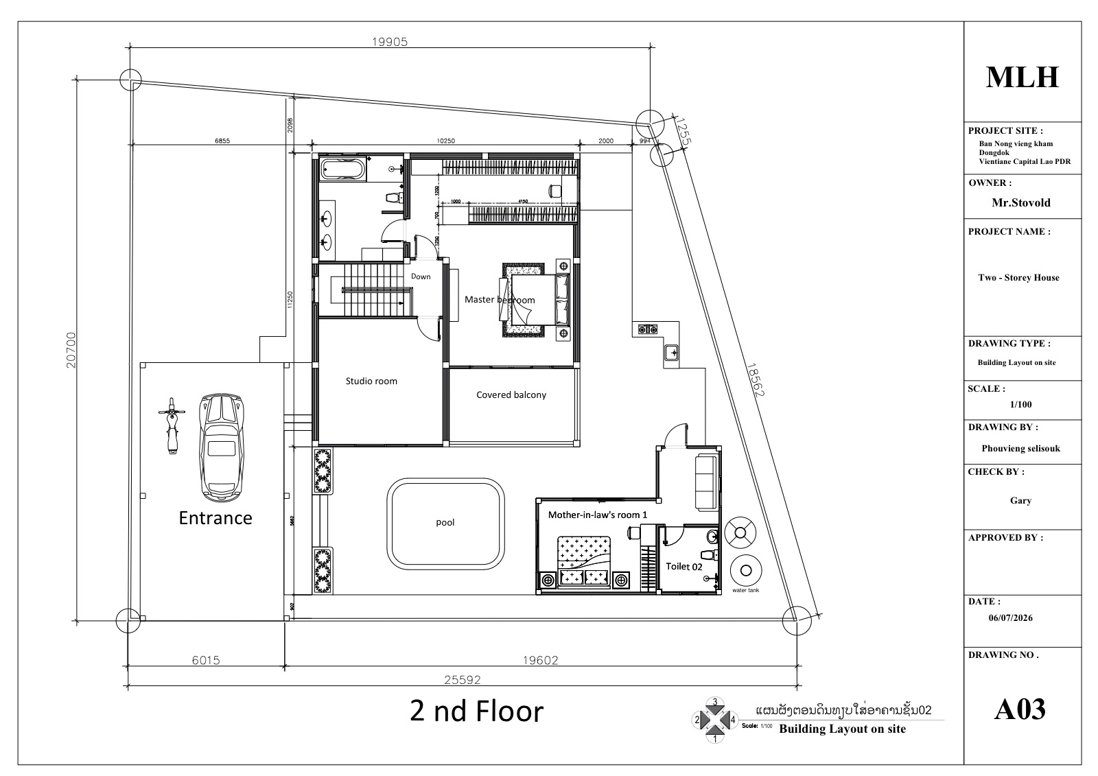 Round 4 final, second-floor building layout, sheet A03