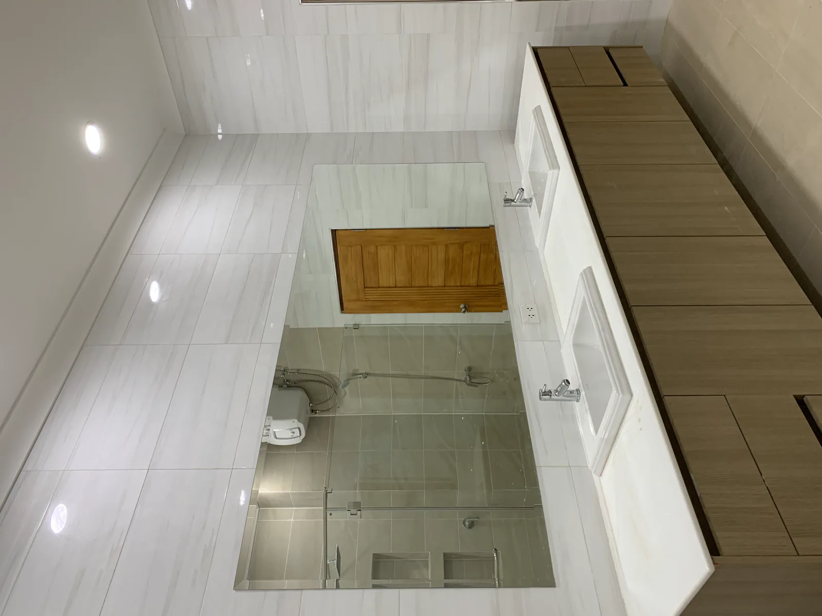 Bathroom renovation — completed overview