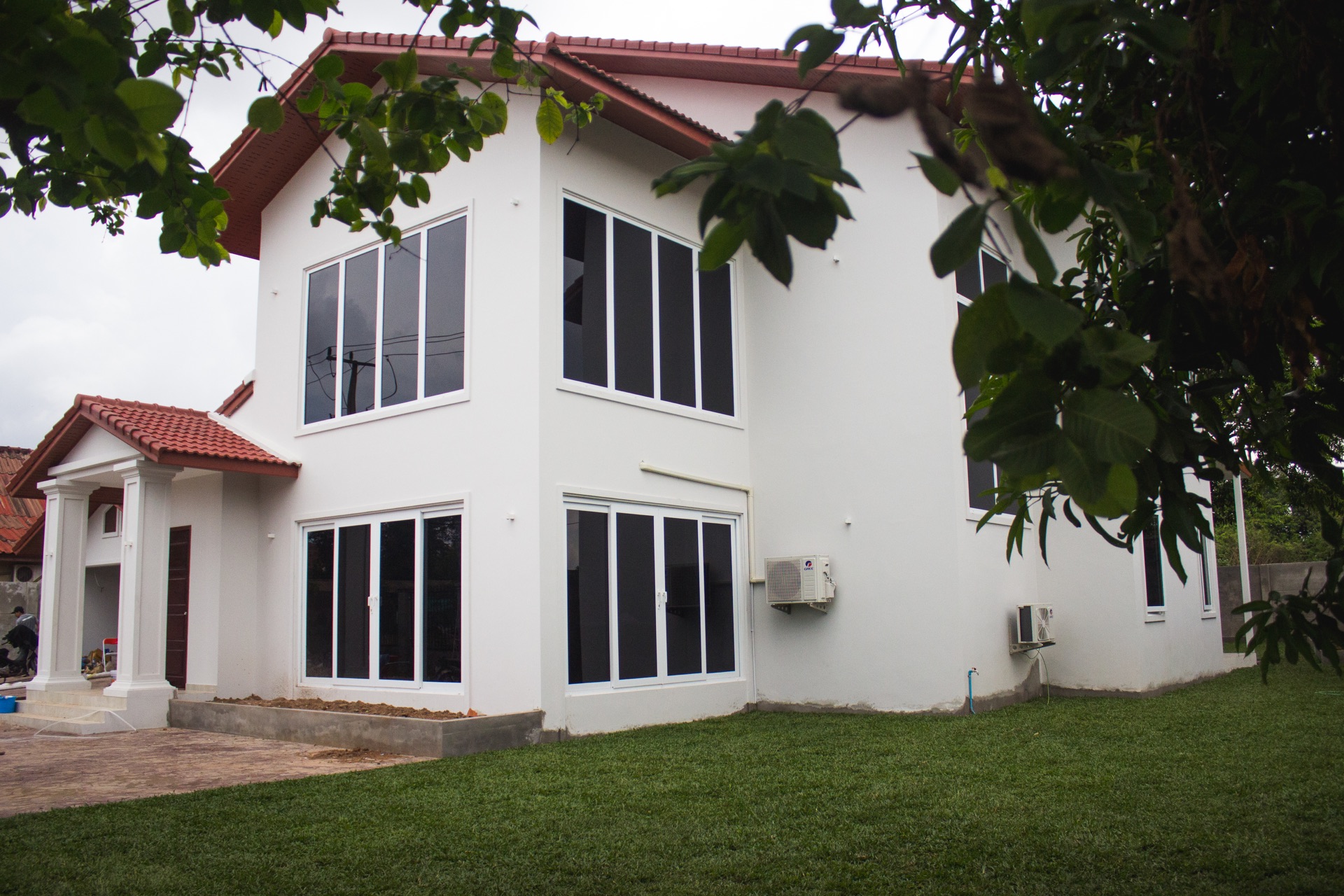 Jeff's House — completed exterior elevation in Vientiane